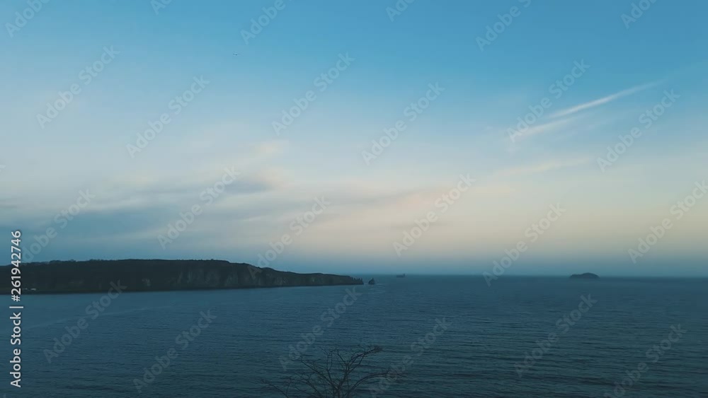 panorama of the seascape with ships and Islands. Vladivostok, Primorsky Krai. panorama of the seascape with ships and Islands. Vladivostok, Primorsky Krai.
