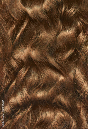 Natural healthy long woman hair texture.