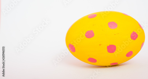 Beautiful Easter Yellow egg color isolate