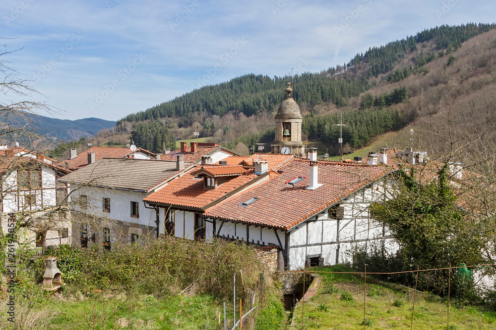 Leintz Gatzaga, Salinas de Leniz town in GIpuzkoa, Spain