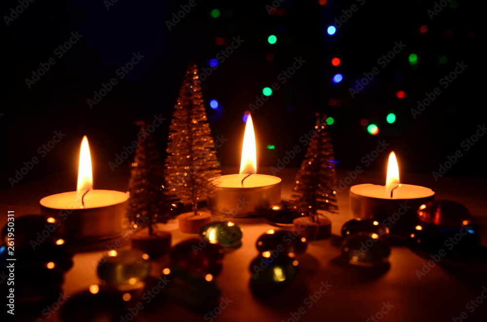 silver trees by candlelight silver trees by candlelight