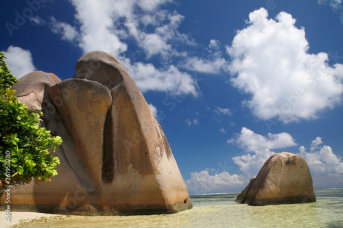 Insel La Digue, Anse Source d Argent, Seychellen, Afrika photo