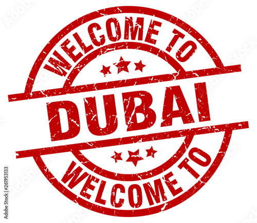 welcome to Dubai red stamp
