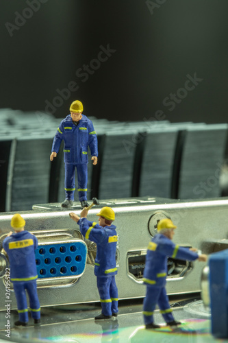 Miniature people maintenance electronic device component.
