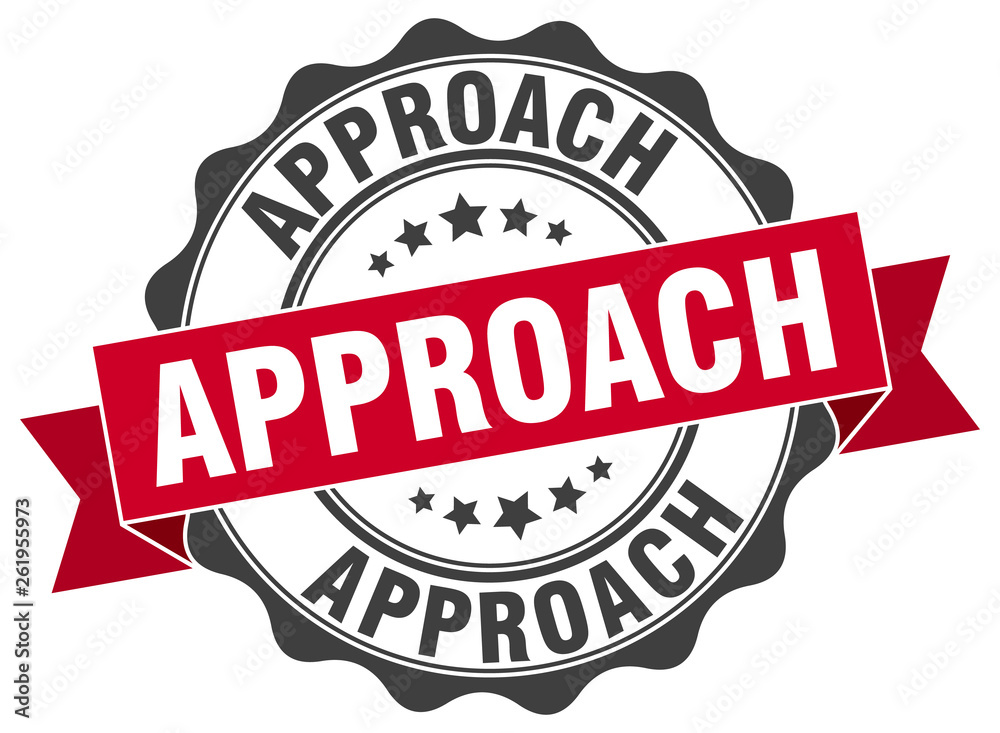 Fototapeta premium approach stamp. sign. seal