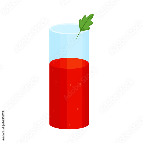 Wallpaper Mural Vector design of juice and tomato sign. Set of juice and red stock vector illustration. Torontodigital.ca