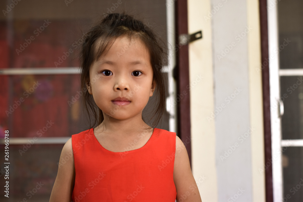 Portrait of a emotional beautiful little girl. Portrait of a emotional beautiful little girl.