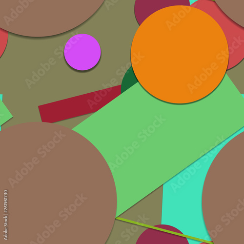 Wallpaper Mural Flat material design - Creative vector trend seamless Torontodigital.ca