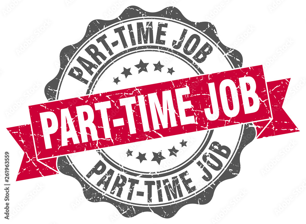 Obraz premium part-time job stamp. sign. seal