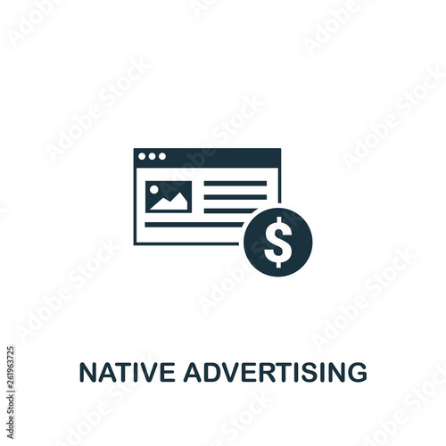 Native Advertising icon. Creative element design from content icons collection. Pixel perfect Native Advertising icon for web design, apps, software, print usage