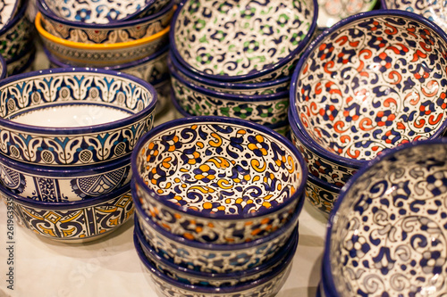 pottery at the Moroccan Bazaar