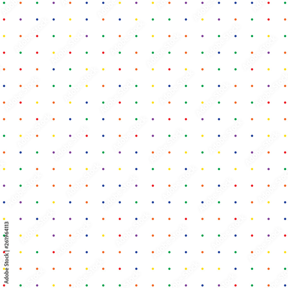 White background with multicolored points White background with multicolored points