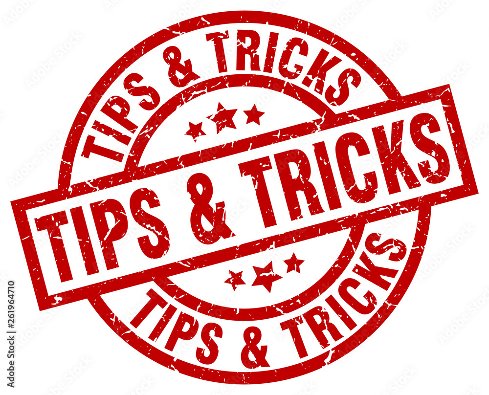 tips & tricks round red grunge stamp tips & tricks round red grunge stamp