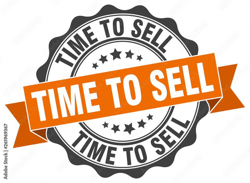 Fototapeta premium time to sell stamp. sign. seal