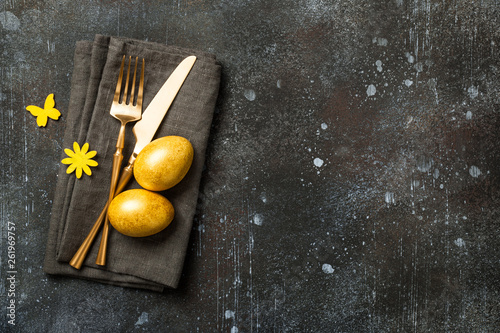 Easter setting table