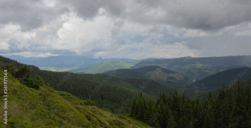 Trekking in the Carpathians through Petros to Hoverla along the Montenegrin ridge to Pop Ivan