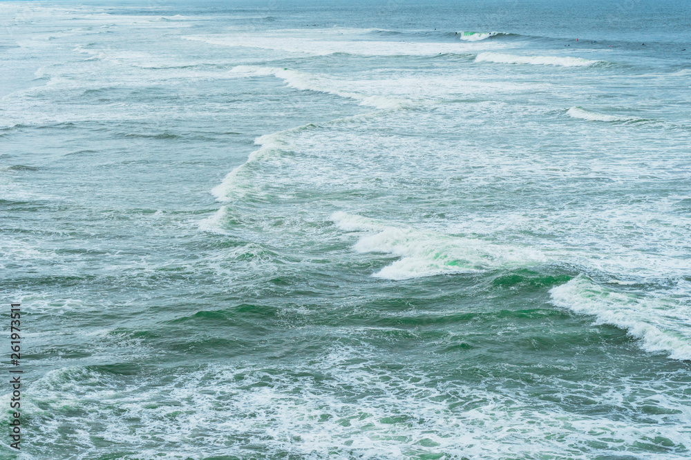 California Coast Line with the Pacific Ocean Waves, Tide and Sea Foam California Coast Line with the Pacific Ocean Waves, Tide and Sea Foam
