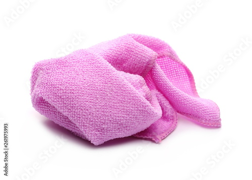 Cleaning cloth, rag isolated on white background