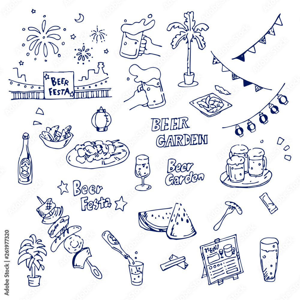 ビアガーデンイラスト素材集 Stock Vector Adobe Stock