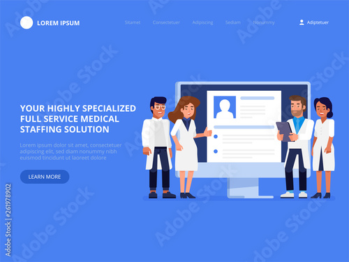 Medical staffing solution. Job search. Recruitment.