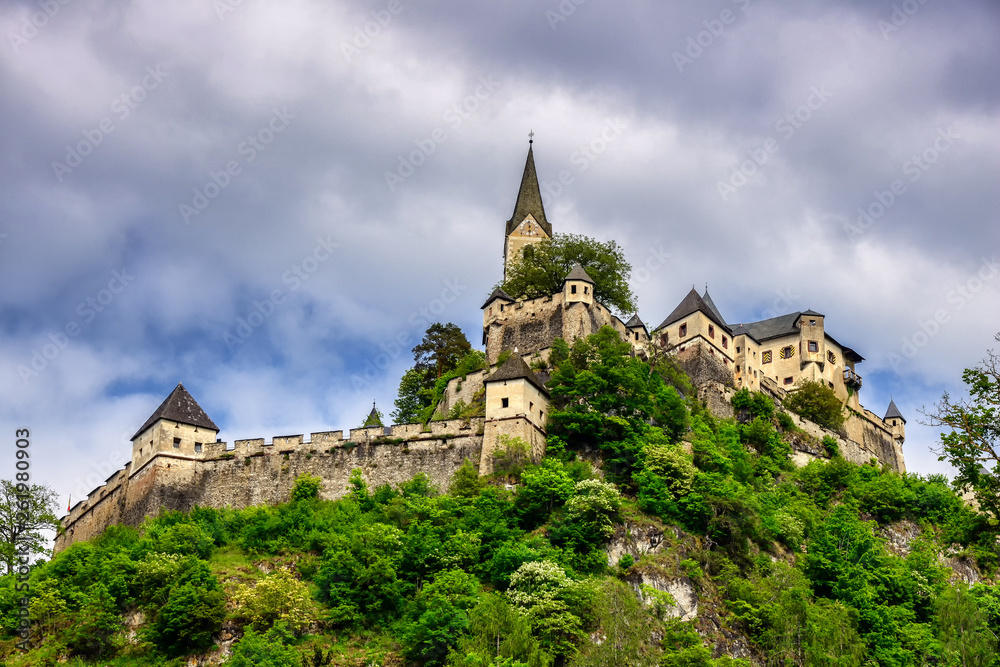 View on Castle Hochosterwitz in Carinthia, Austria