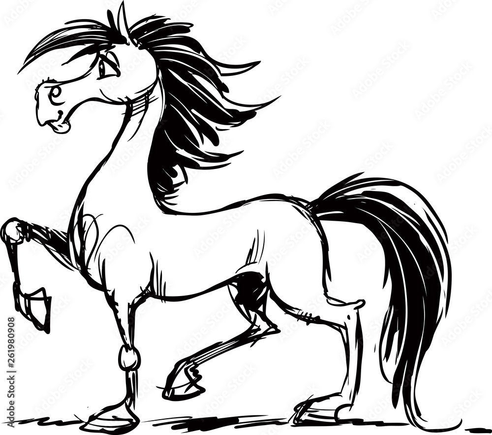 illustration of Funny Horse