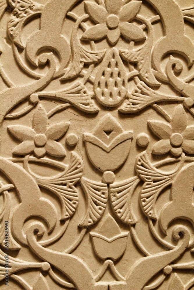 Beautiful carved stone texture