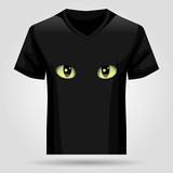 Shirt template with Cats Eyes
