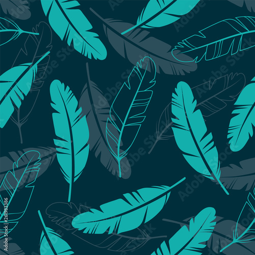 Feathers Seamless Pattern