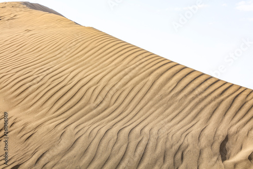 Summer background of sand on beach and free space for your decoration. 