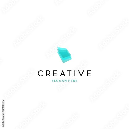 Layers logo design illustration vector template, Stylish logo template | Symbol | icon template | corporate identity, Through Layer Logo
