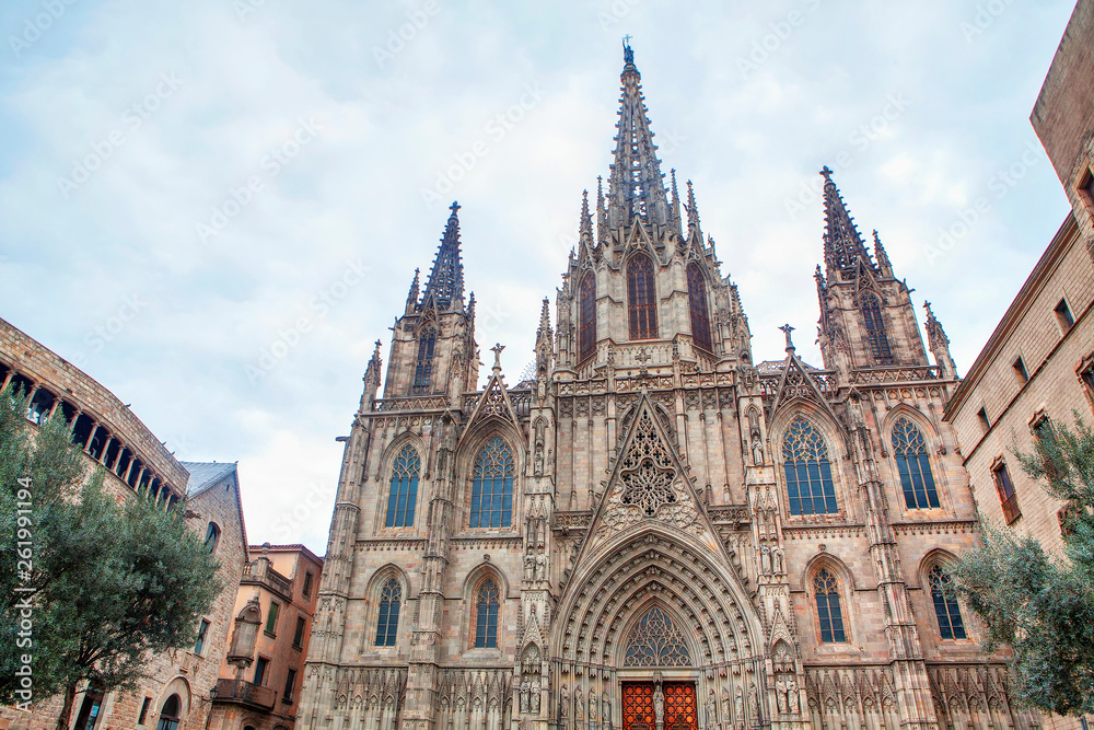 The Cathedral of the Holy Cross and Saint Eulalia in Barcelona