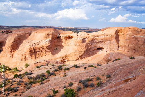 Scenic landscape in Arches National Park, Utah, USA