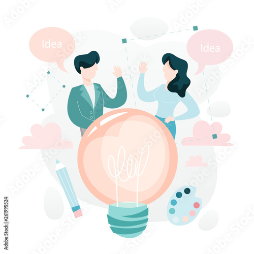 Businessman with idea