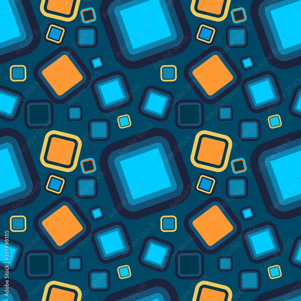 Geometry design. Seamless geometric pattern. Square shapes Geometry design. Seamless geometric pattern. Square shapes