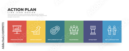 Action Plan Line Icon Design