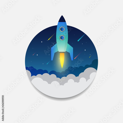 vector space rocket launch - Vector