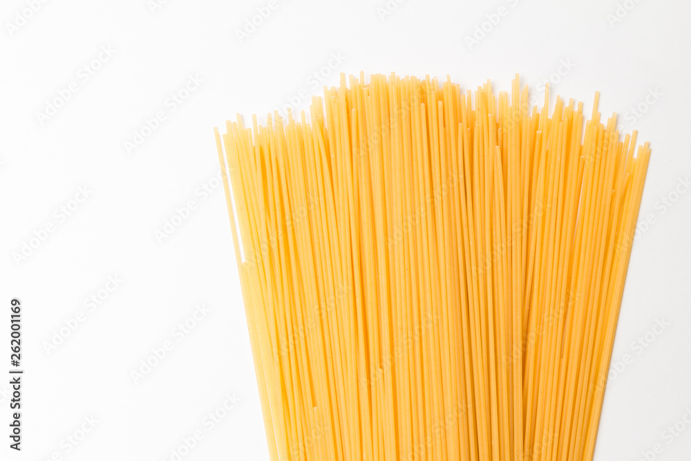 Raw Italian spaghetti pasta Raw Italian spaghetti pasta