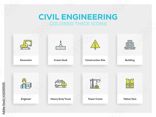 Civil Engineering Icon Design