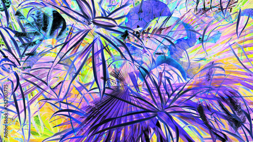 Abstract Background: Highly detailed patterns with all the colors of the rainbow.