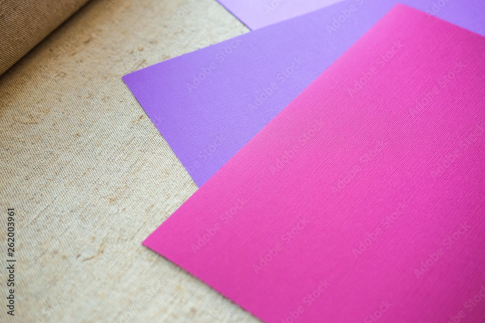 Abstraction of a design pink paper. Empty space on monochrome paper. Abstraction of a design pink paper. Empty space on monochrome paper.
