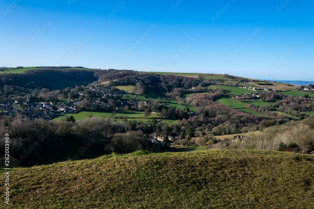 Rodborough Common with views across the River Severn, Forest of Dean and Welsh hills beyond Rodborough Common with views across the River Severn, Forest of Dean and Welsh hills beyond