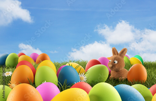 Easter eggs 3d-illustration