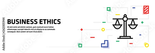 Business Ethics Banner Concept
