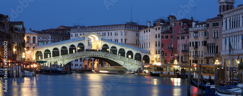 Rialto Bridge in Venice , Italy 