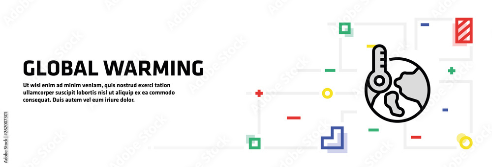 Global Warming Banner Concept Global Warming Banner Concept