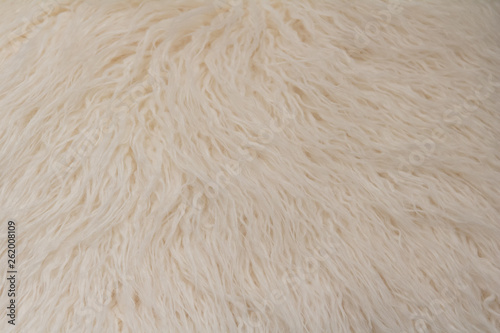 white fur texture blanket