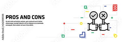 Pros And Cons Banner Concept