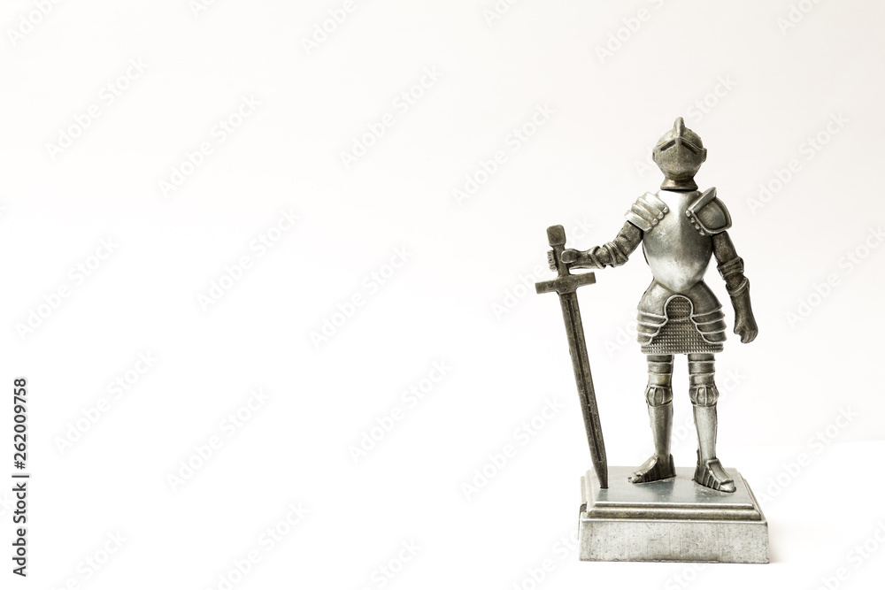 knight toy isolated on white knight toy isolated on white