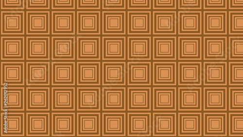 Brown Seamless Concentric Squares Background Pattern